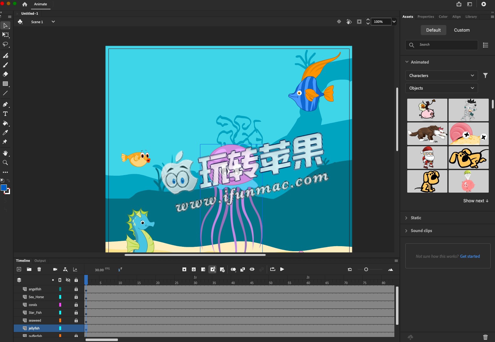 Adobe Animate 2024 for Mac 最新中文破解版下载 动画软件Mac大学